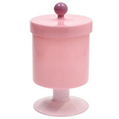 Barattolo Alzata h 17 cm Vetro Rosa - Andrea Fontebasso