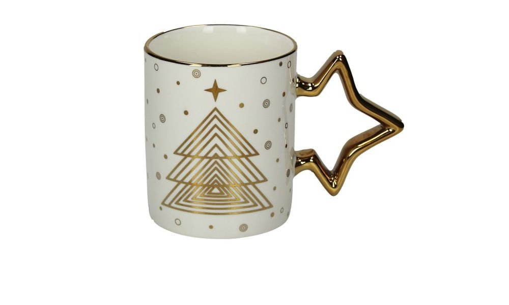 Mug con manico 330 cc Albero New Bone China Oro - Andrea Fontebasso