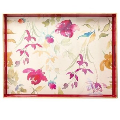 Vassoio Rettangolare 48 x 35 cm Party Time Polipropilene Rosso - Andrea Fontebasso