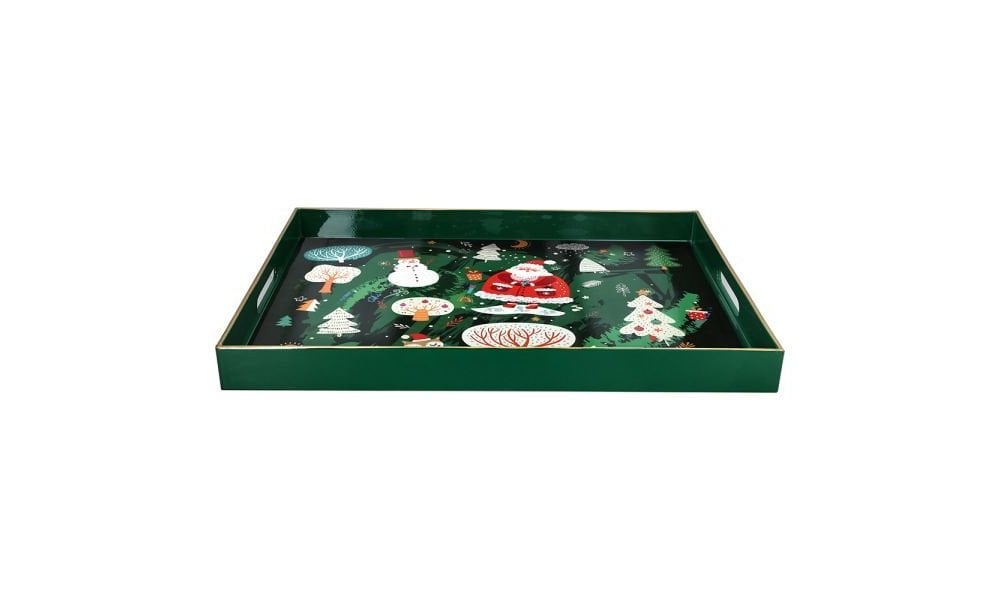 Vassoio 48 x 35 cm Party Time Polipropilene Verde - Andrea Fontebasso
