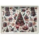 Vassoio 48 x 35 cm Party Time Polipropilene Multicolor - Andrea Fontebasso