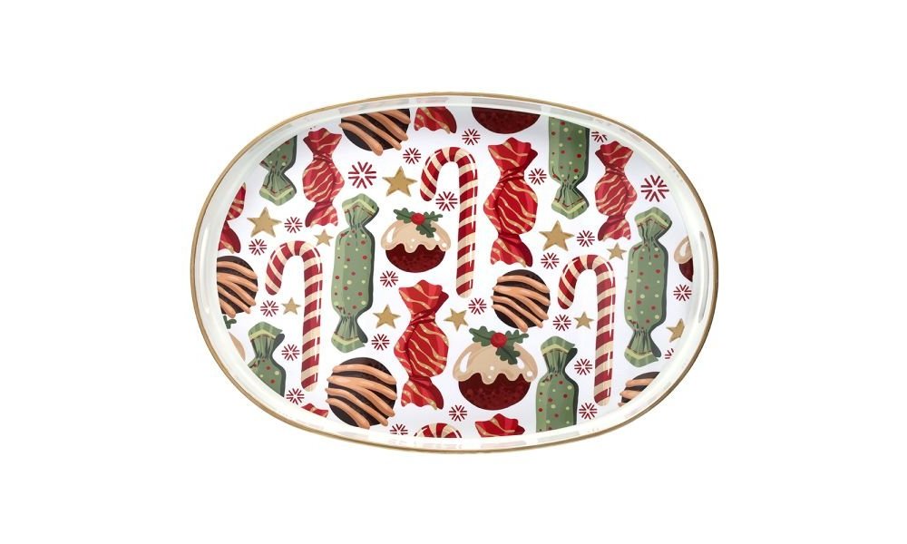 Vassoio 44 x 30 cm Party Time Polipropilene Multicolor - Andrea Fontebasso