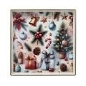 Vassoio 35 x 35 cm Party Time Polipropilene Multicolor - Andrea Fontebasso