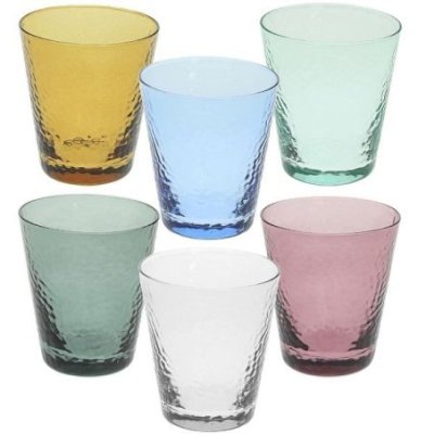 Set 6 Bicchieri Cc330 Assortiti Vetro Alice               Vetro Multicolor