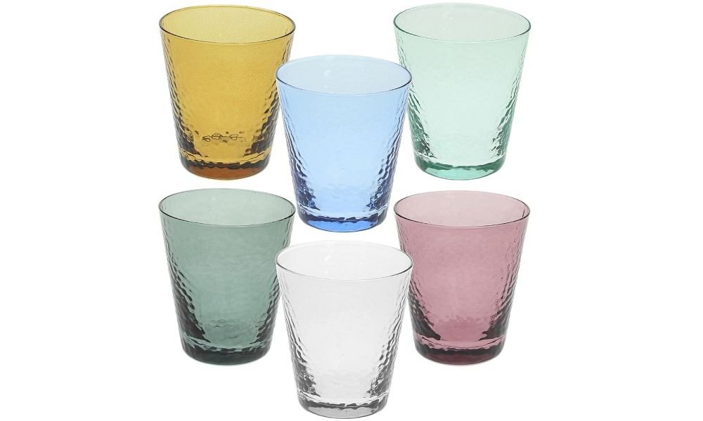 Set 6 Bicchieri Cc330 Assortiti Vetro Alice               Vetro Multicolor