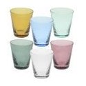 Set 6 Bicchieri Cc330 Assortiti Vetro Alice               Vetro Multicolor