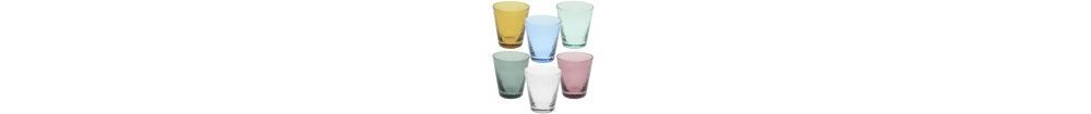 Set 6 Bicchieri Cc330 Assortiti Vetro Alice               Vetro Multicolor