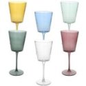 Set 6 Calici Cc370 Assortiti Vetro Alice               Vetro Multicolor