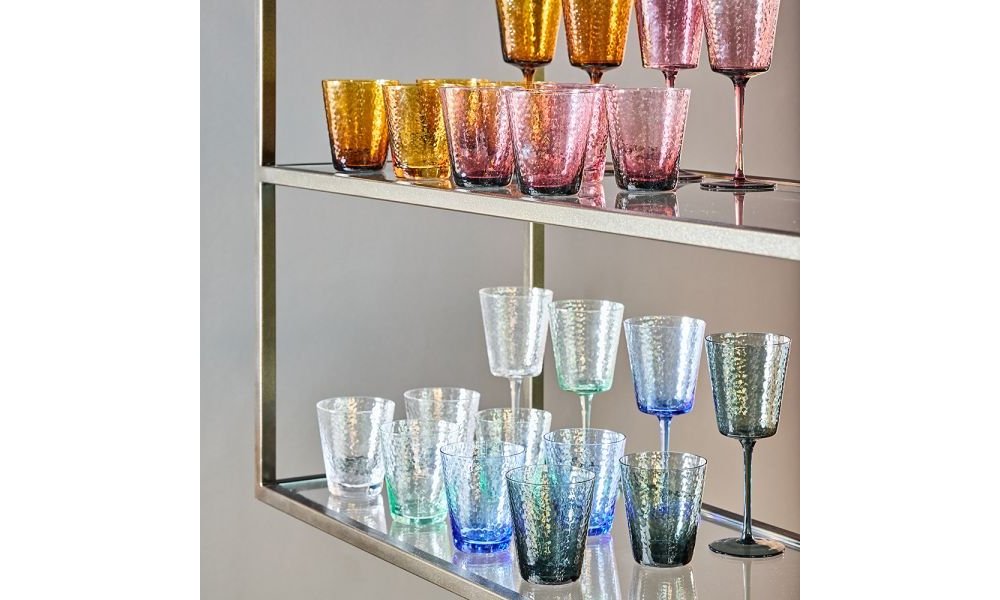 Set 6 Calici Cc370 Assortiti Vetro Alice               Vetro Multicolor