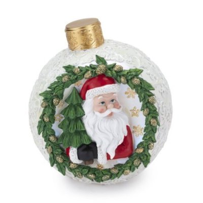 Henriette - Sfera Babbo Natale - Resina - Multicolor