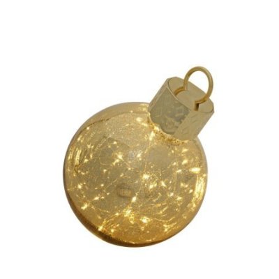 Henriette - Sfera In Vetro Dorato - Luce - Oro