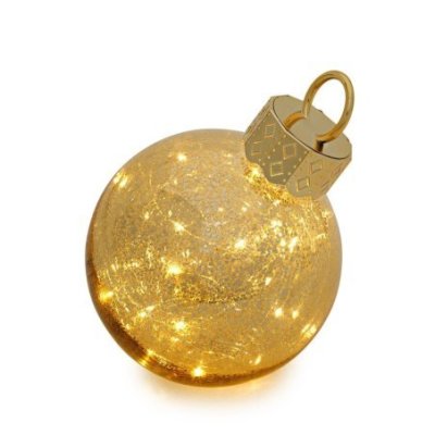 Henriette - Sfera In Vetro Dorato - Luce - Oro