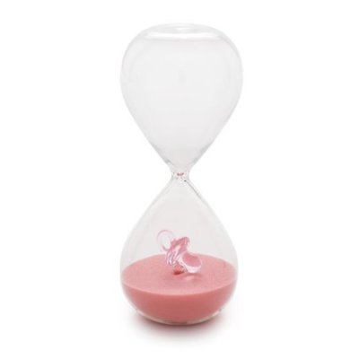 Henriette - Clessidra Bimba Sabbia Rosa - Vetro - 15Min