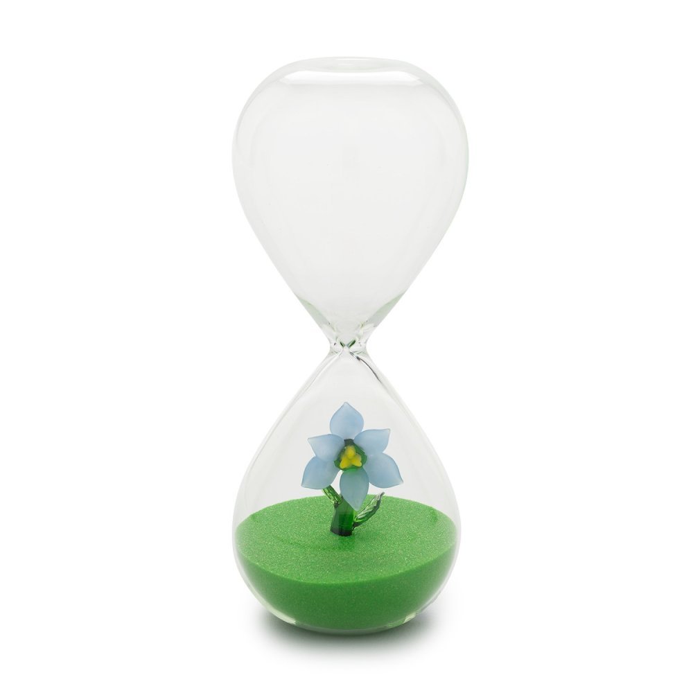 Henriette - Clessidra Fiore Azzurro - Vetro - Multicolor