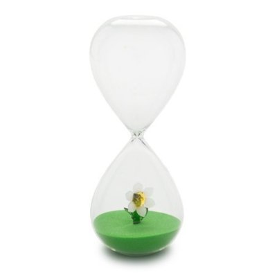 Henriette - Clessidra Girasole Sabbia Verde - Vetro - 30Min