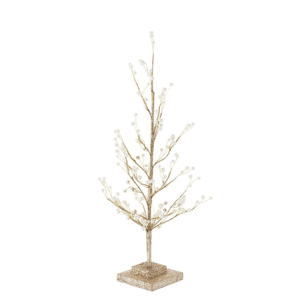 Henriette - Albero Perle - Oro E Argento - H.45Cm