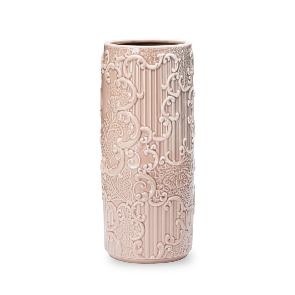 Henriette - Vaso Dentelle - Ceramica - Rosè