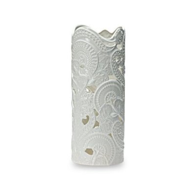 Henriette - Vaso Cilindrico - Ceramica - Bianco