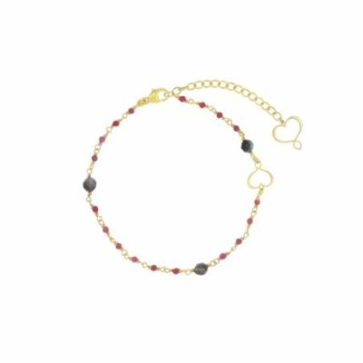 Maman Et Sophie - Bracciale Rosario - Rubino E Acquamarina