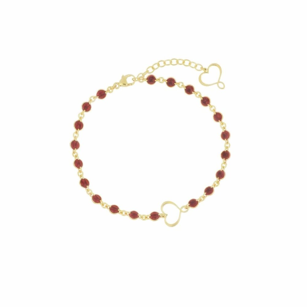 Maman Et Sophie - Bracciale M&S - Smalto Bordeaux