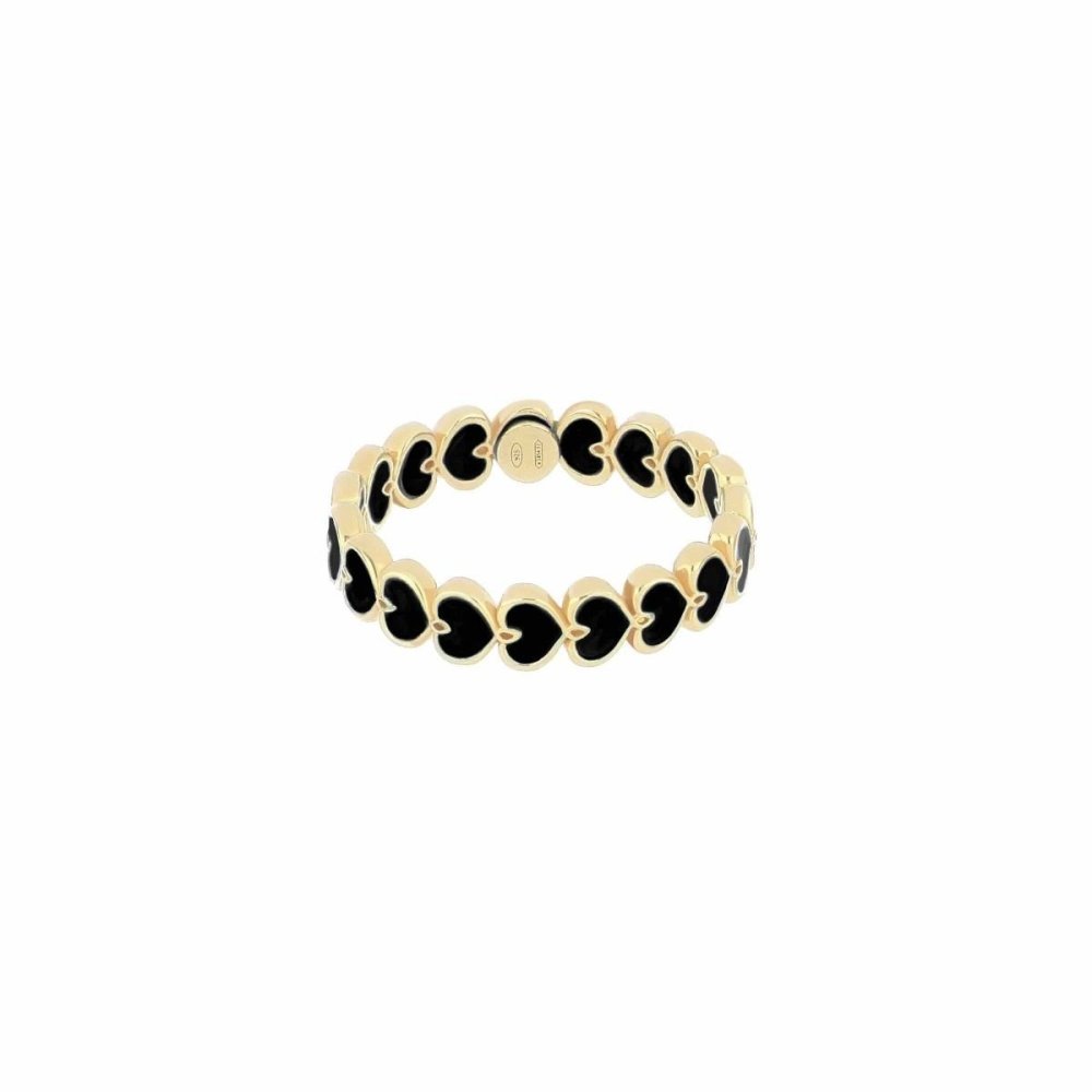 Maman Et Sophie - Anello Smalto Nero - Argento