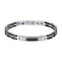 Luca Barra - Bracciale Uomo - Acciaio E Ceramica