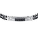 Luca Barra - Bracciale Uomo - Acciaio E Ceramica
