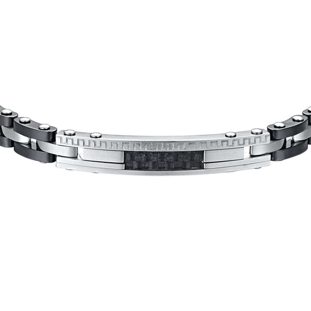 Luca Barra - Bracciale Uomo - Acciaio E Ceramica