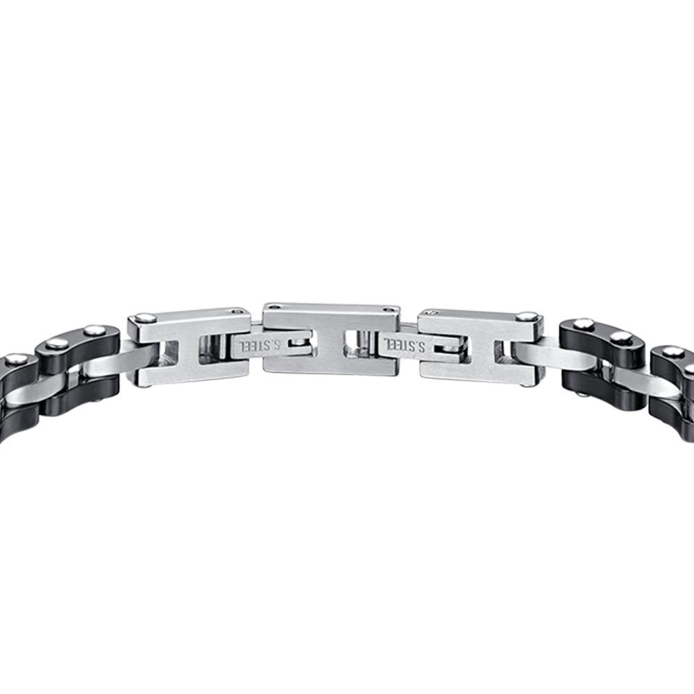 Luca Barra - Bracciale Uomo - Acciaio E Ceramica