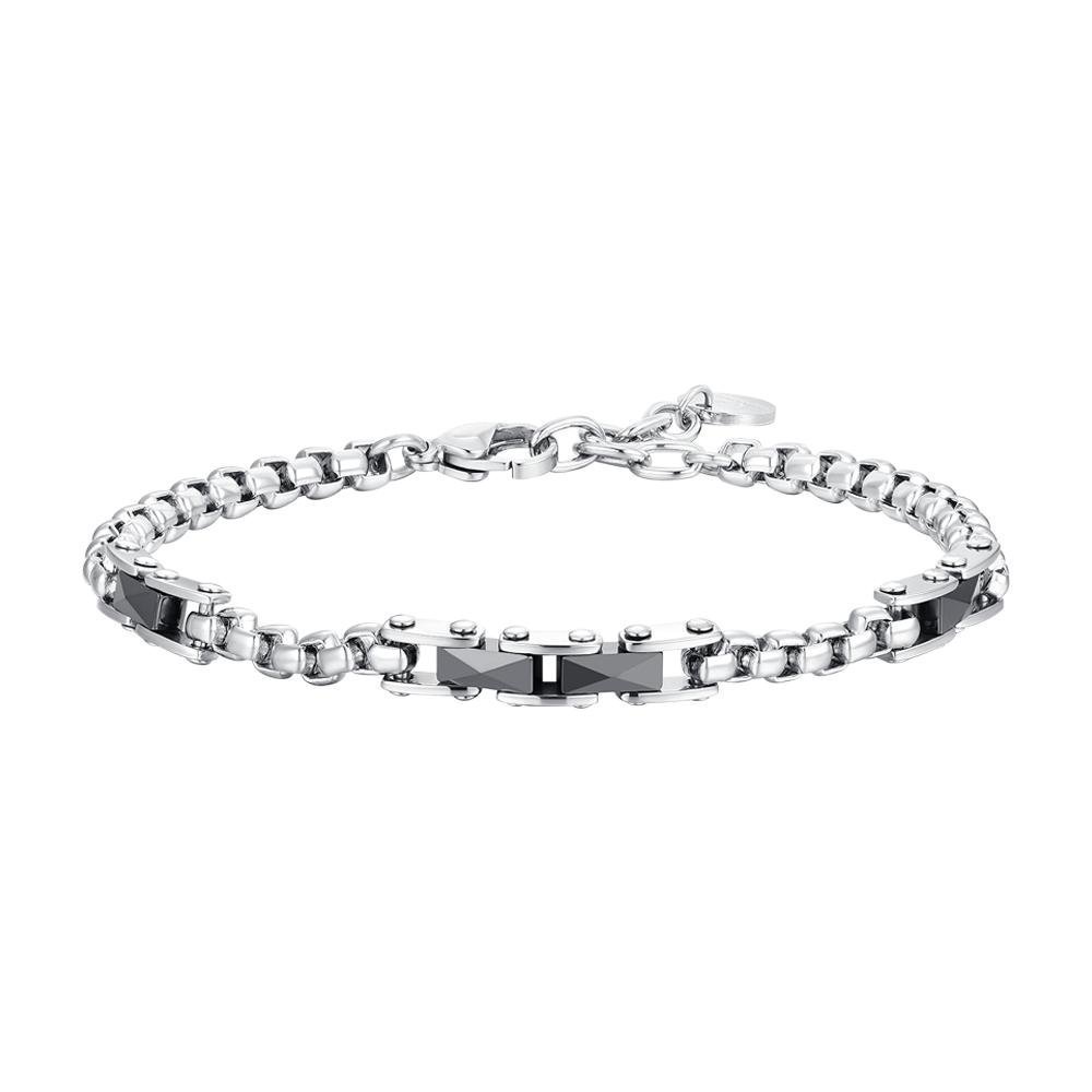 Luca Barra - Bracciale Uomo - Acciaio E Ceramica