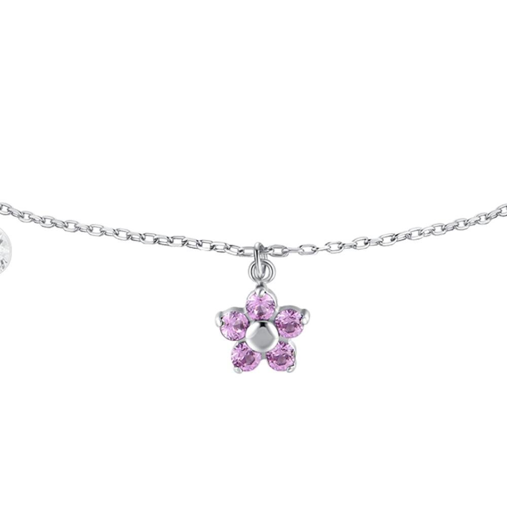 Luca Barra - Bracciale Fiore - Acciaio - Zircone