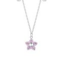 Luca Barra - Collana Fiore - Acciaio - Zircone Magenta Luca Barra - Collana Fiore - Acciaio - Zircone Magenta