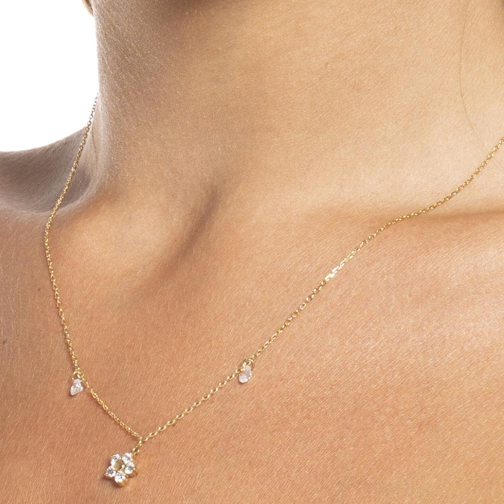 Luca Barra - Collana Fiore - Acciaio - Zircone Luca Barra - Collana Fiore - Acciaio - Zircone
