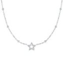 Luca Barra - Collana Stella - Acciaio - Zircone