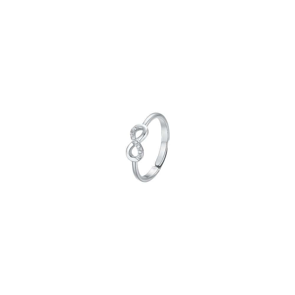 Luca Barra - Anello Donna - Acciaio - Zirconi