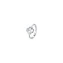 Luca Barra - Anello Donna - Acciaio - Zirconi Bianchi