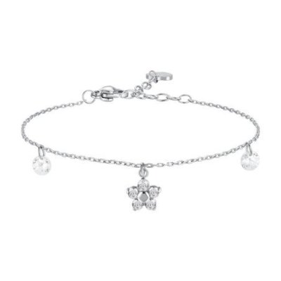 Luca Barra - Bracciale Fiore - Acciaio - Zircone