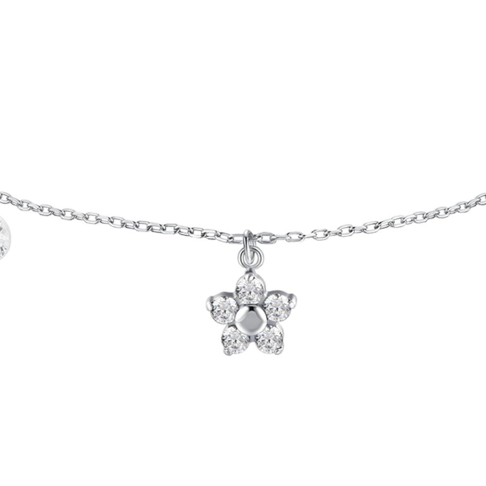 Luca Barra - Bracciale Fiore - Acciaio - Zircone