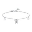 Luca Barra - Bracciale Farfalla - Acciaio - Zircone