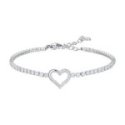 Luca Barra - Bracciale Tennis - Acciaio - Cuore