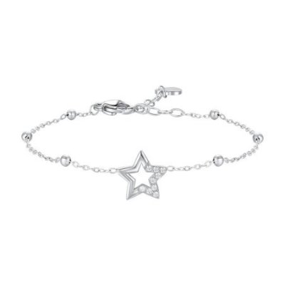 Luca Barra - Bracciale Stella - Acciaio - Zircone