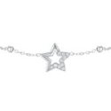 Luca Barra - Bracciale Stella - Acciaio - Zircone