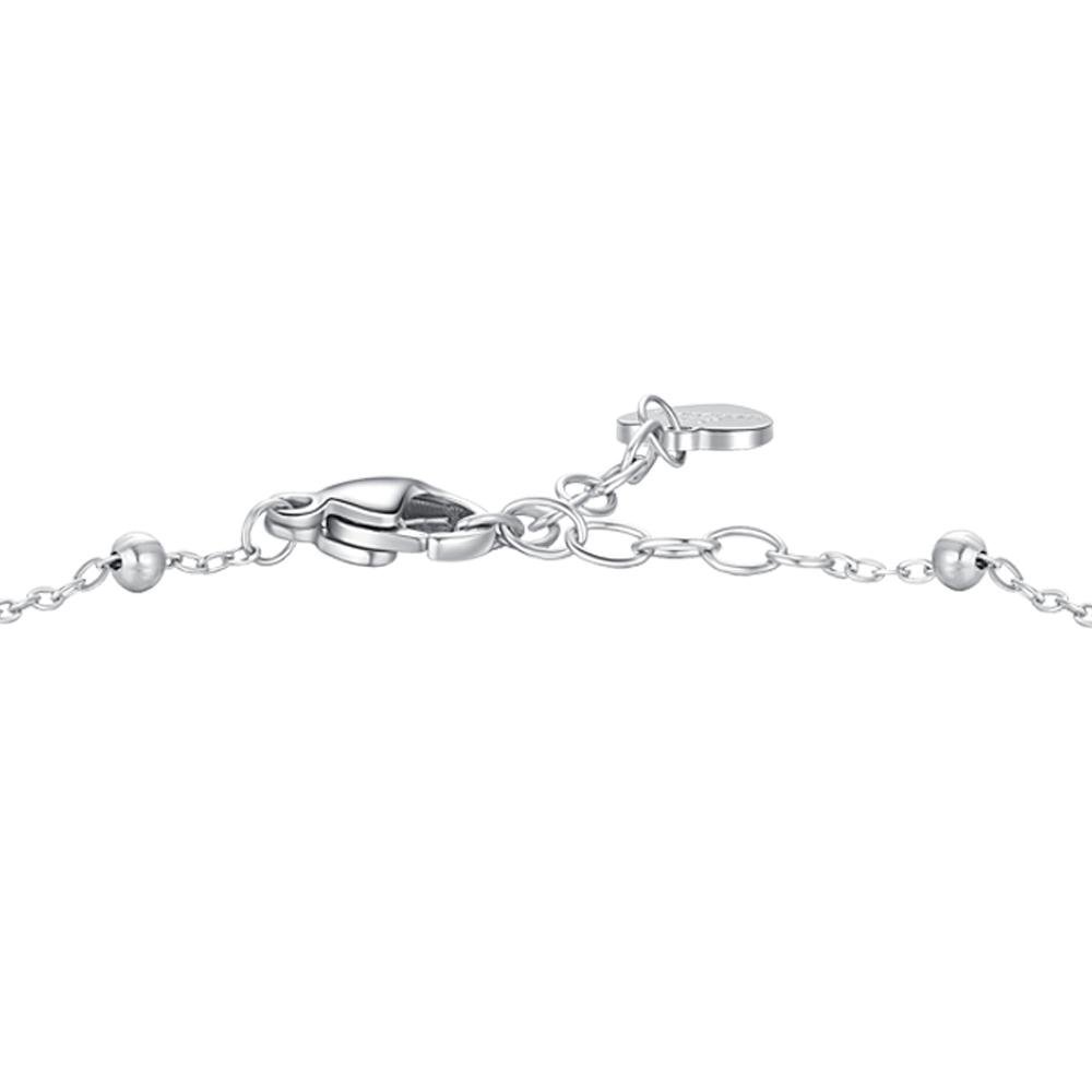 Luca Barra - Bracciale Quadrifoglio - Acciaio - Zircone