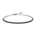Luca Barra - Bracciale Tennis - Acciaio - Zirconi Neri