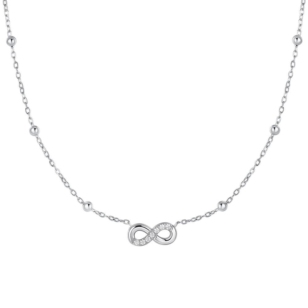Luca Barra - Collana Infinito - Acciaio - Zircone Luca Barra - Collana Infinito - Acciaio - Zircone