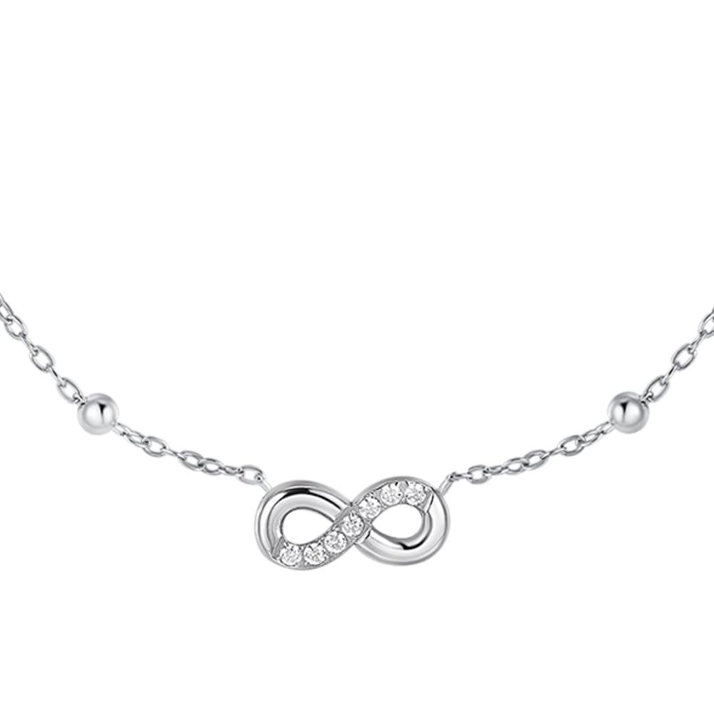 Luca Barra - Collana Infinito - Acciaio - Zircone Luca Barra - Collana Infinito - Acciaio - Zircone