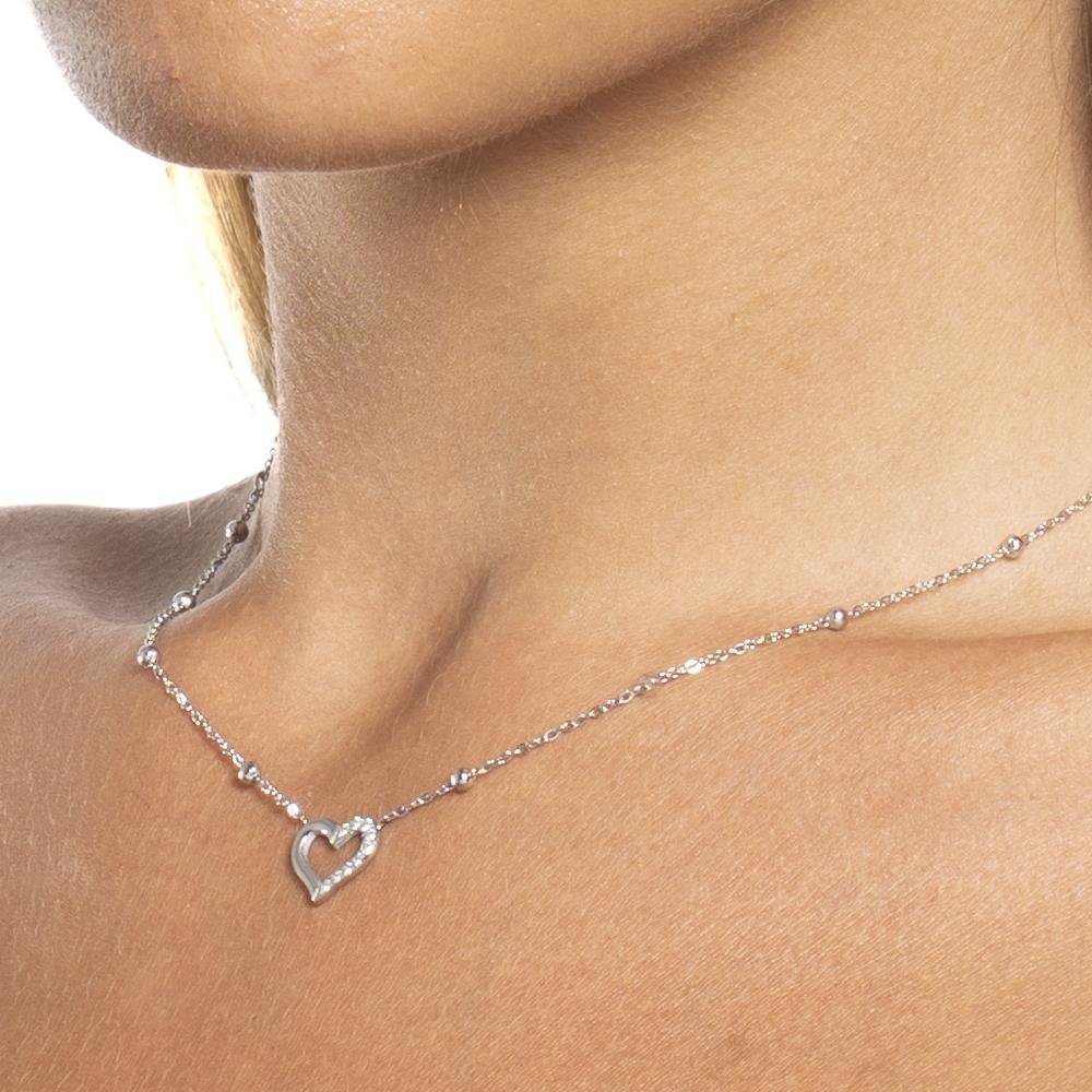 Luca Barra - Collana Cuore - Acciaio - Zircone Luca Barra - Collana Cuore - Acciaio - Zircone