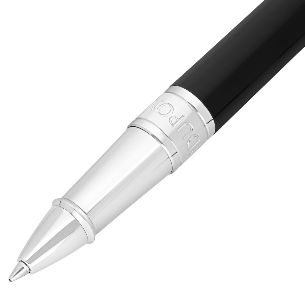 St Dupont - Penna Roller Initial - Lacca Nera - Cromata