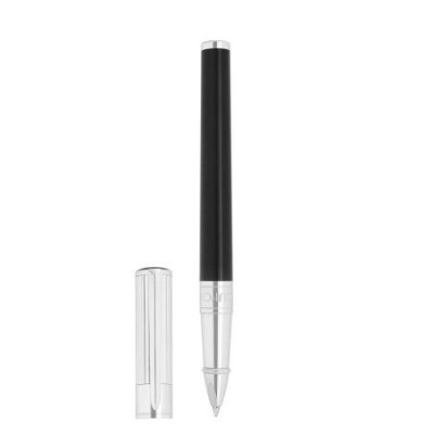 St Dupont - Penna Roller Initial - Lacca Nera - Cromate