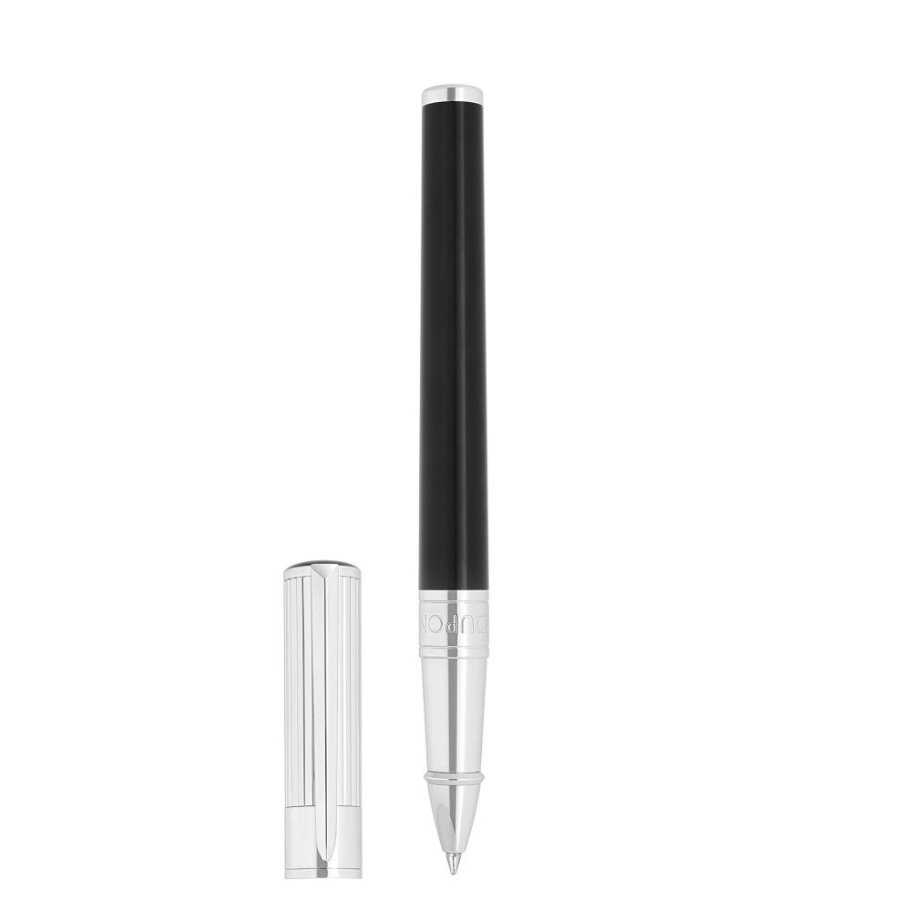 St Dupont - Penna Roller Initial - Lacca Nera - Cromate